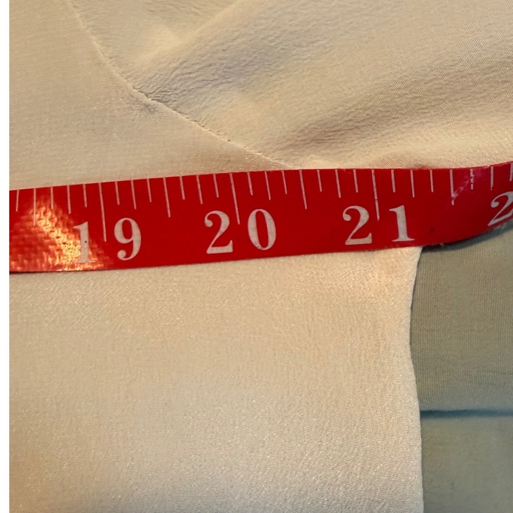 Everlane 100% Silk‎ Boatneck Long Sleeve Blouse Off White Grey Size 8 - Picture 5 of 5